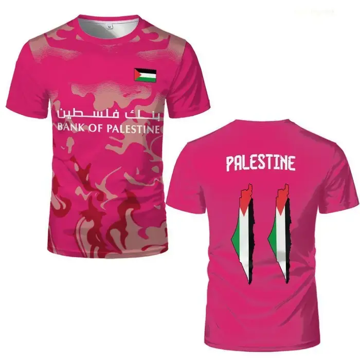 T-shirt imprimé drapeau palestinien