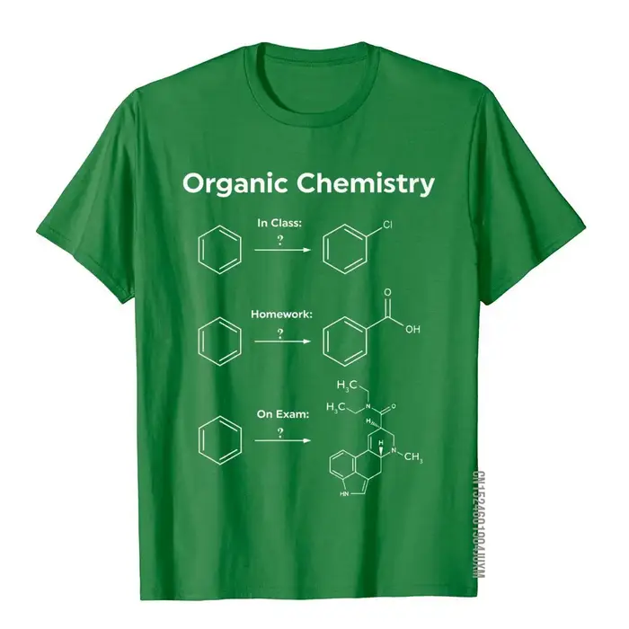 Humor chimie organique t-shirt cadeau femmes hommes-examen de devoirs Camisa haut T-Shirts