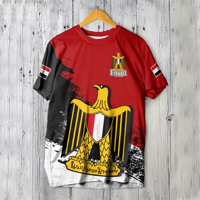 T-shirt drapeau égyptien pour hommes et femmes