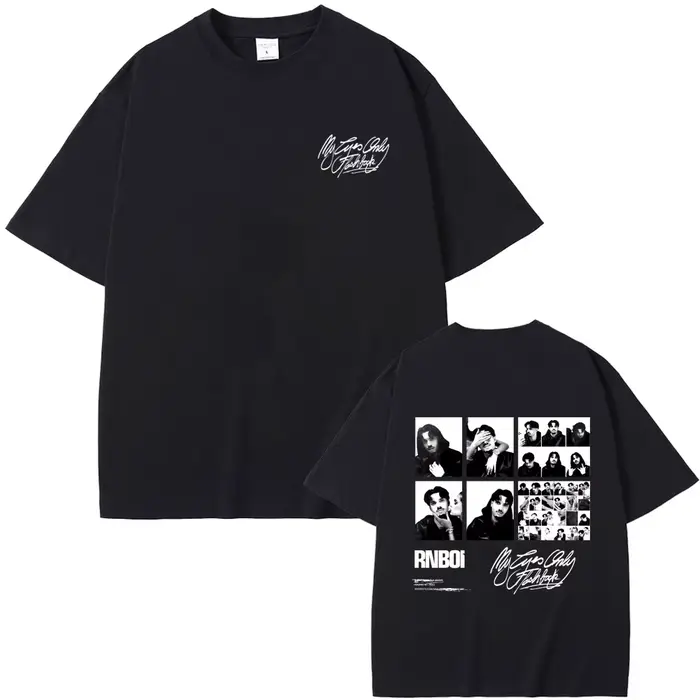 T-shirt graphique Rapper RnBoi My Eyes Only Flashback Album pour hommes et femmes, mode Hip Hop, mus
