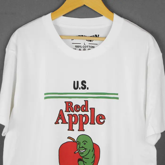 T-Shirt Cigarettes pomme rouge Tarantino Pulp Fiction John Travolta film coton vêtements pour hommes à manches courtes