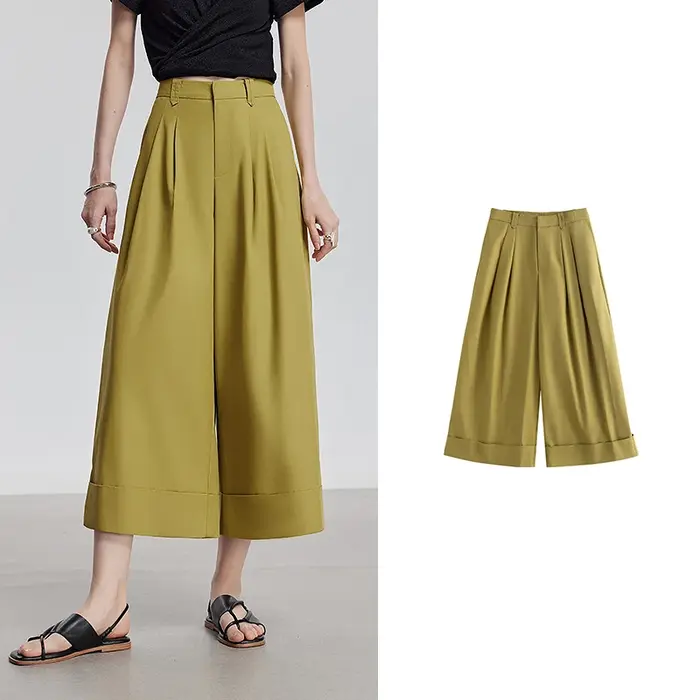 TOYOUTH femmes pantalons décontractés 2025 été nouveau Lyocell pantalons longs
