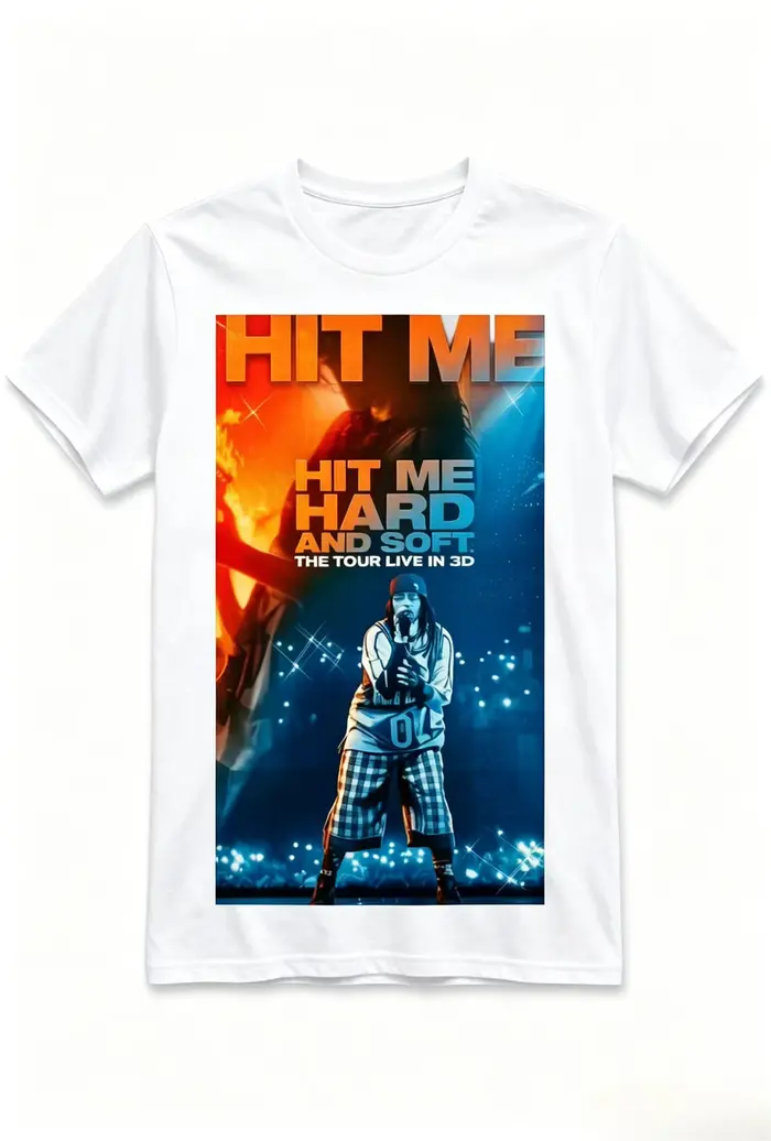 T-shirt Billie Eilish Hit Me Hard and Soft : The Tour Live in 3D Movie