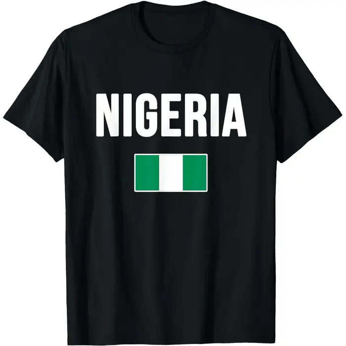 T-shirts drôles avec drapeau nigérian pour hommes et femmes, en pur coton, humoristiques, streetwear, à manches courtes, unisexes, vêtements amples