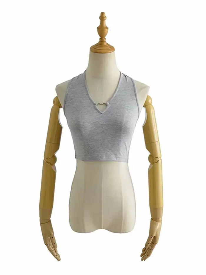 Débardeur doux Femme t-shirt Vintage Cami haut femmes vêtements licou t-shirts mode coréenne vêtemen