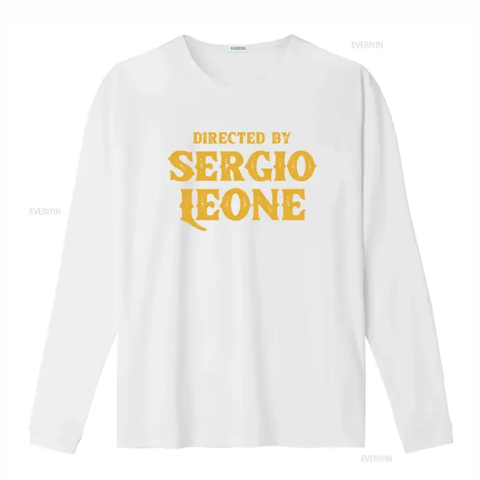 T-shirt de style vintage « Dirigé par Sergio Leone » pour hommes et femmes
