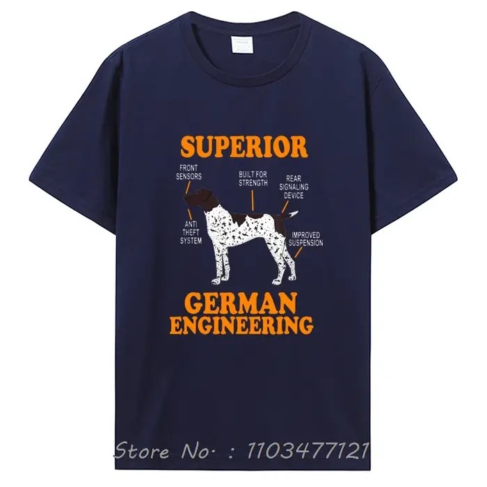 Allemand Shorthair pointeur drôle chien t-shirts été graphique coton Streetwear à manches courtes cadeaux d'anniversaire T-shirt hommes vêtements