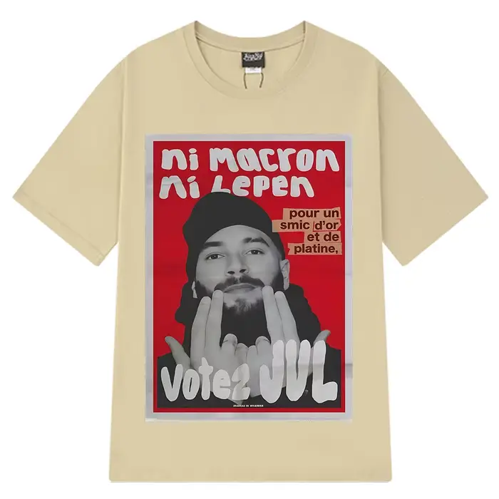 T-shirts graphiques tendance JUL du rappeur français pour hommes et femmes, T-shirt hip-hop à manche