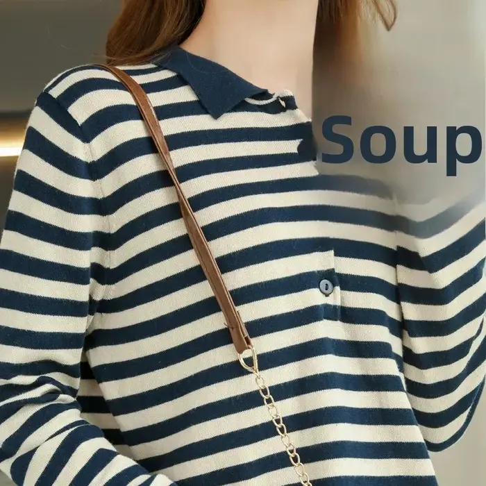 Chemise à rayures pour femmes