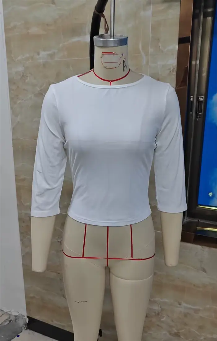 T-shirt à col rond pour femme