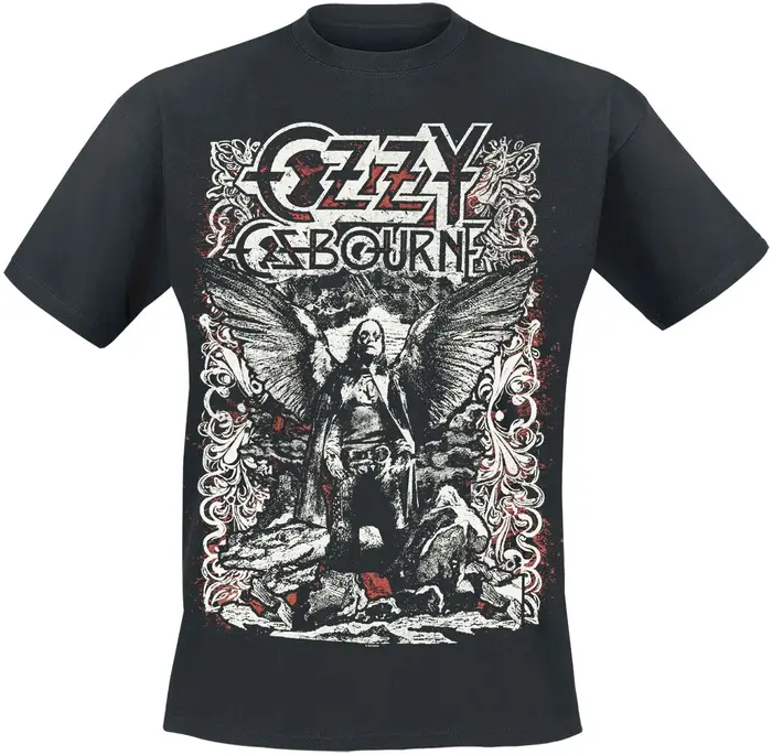 T-Shirt en coton avec image graphique de la bande Ozzy & Lemmy