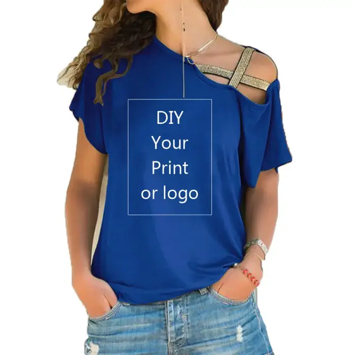 Impression personnalisée T-shirt pour femmes bricolage votre comme Photo ou Logo haut