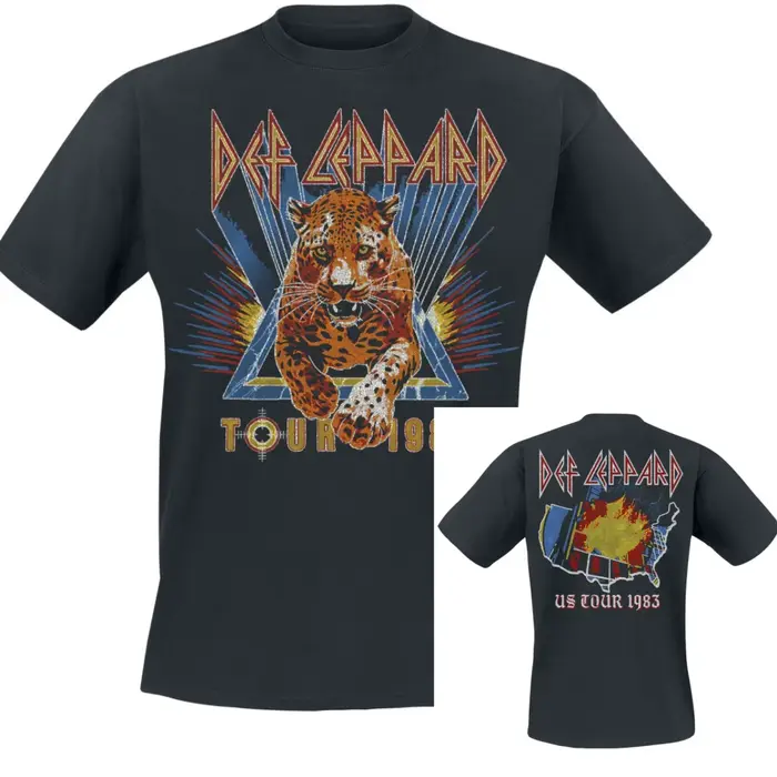 T-Shirt High N Dry Leopard Def Leppard pour hommes et femmes
