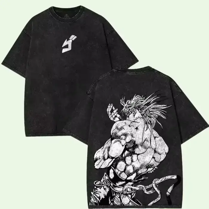 T-shirt imprimé Anime JoJo's Bizarre Adventure Dio pour hommes, vêtements à manches courtes, t-shirt