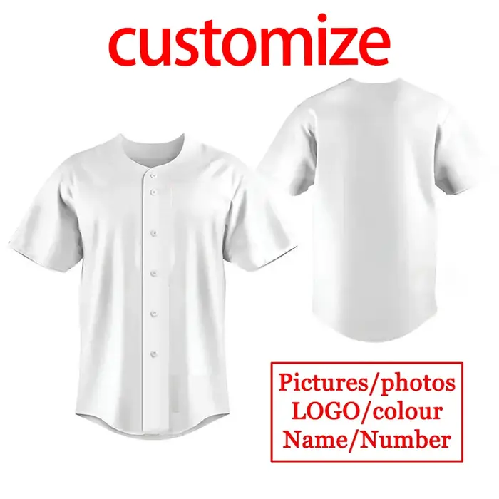 Maillot de baseball américain de haute qualité pour hommes, vêtements de maison pour enfants, t-shir
