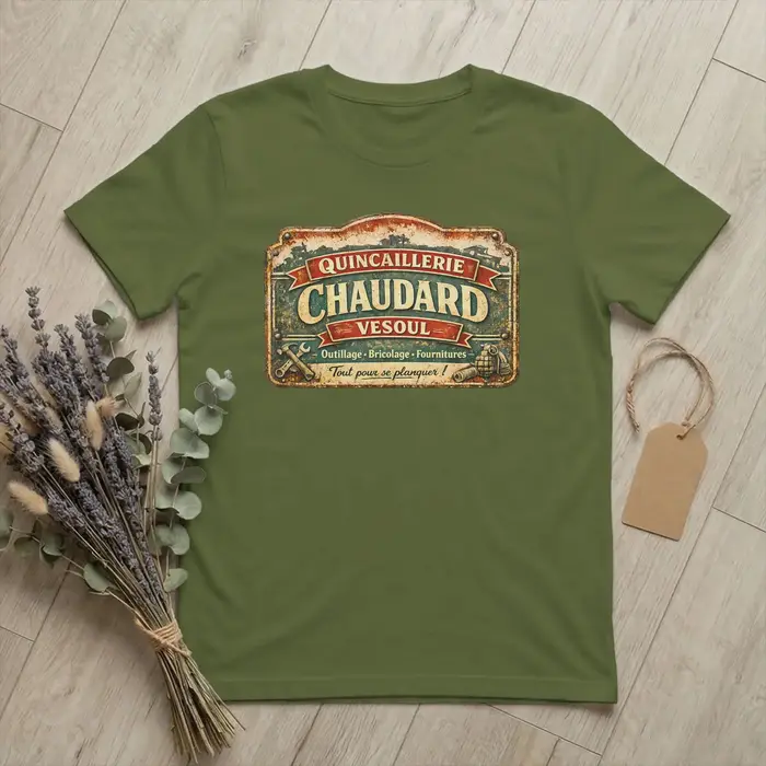 T-shirts vintage Quincaillerie Chaudard Vesoul pour hommes