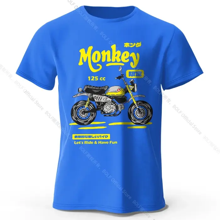 T-Shirt de croquis de moto Vintage 100% coton