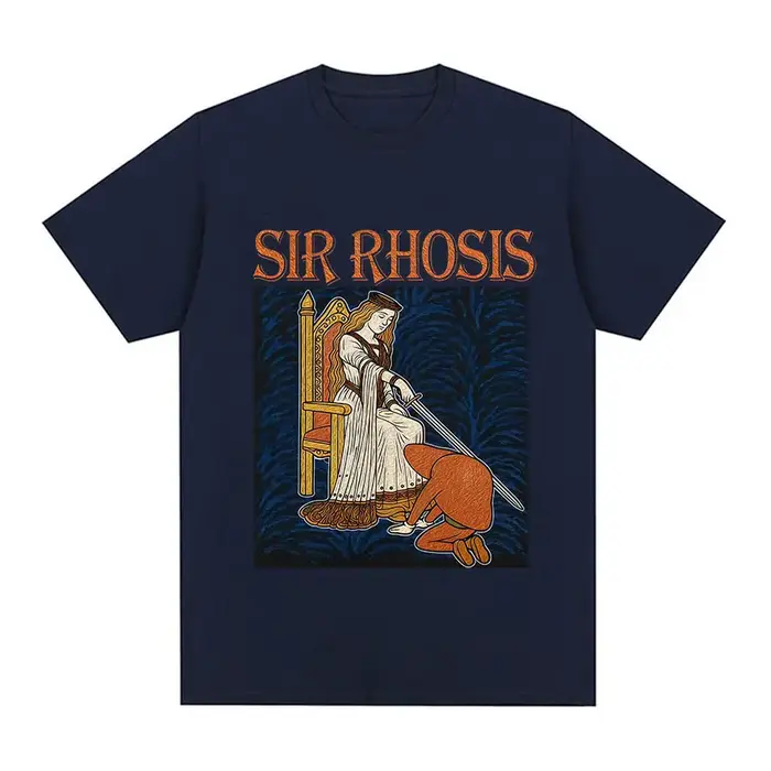 Sir Rhosis T-shirt médiéval drôle ivre chevalier Meme graphique