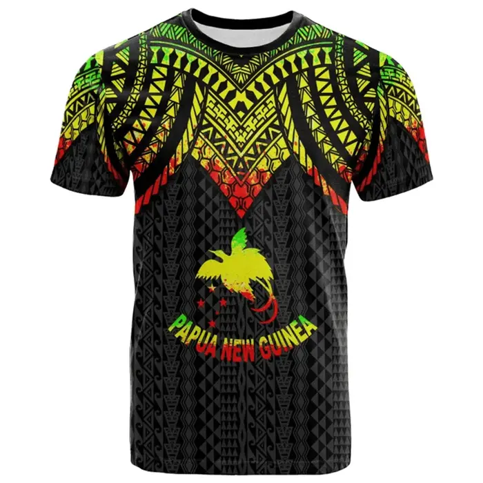 Papouasie-nouvelle-guin drapeau carte graphique t-shirts PNG emblème National t-shirt pour hommes vêtements polynésie