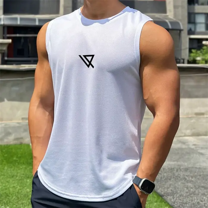 Débardeur à motifs géométriques simples pour hommes