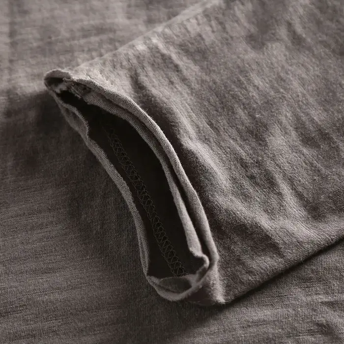 Zecmos – t-shirt à manches longues et col en V pour homme