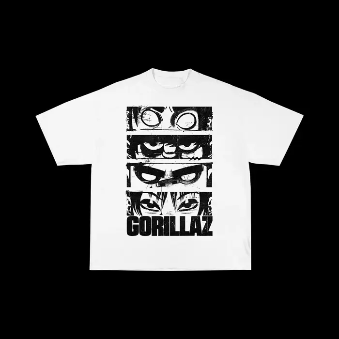 Gorillaz TOTTENHAM STADIUM 20TH JUNE 2026 Merch Summer T Shirt Coton Unisexe Hommes Femmes T-Shirt Fans Vintage Casual Tee