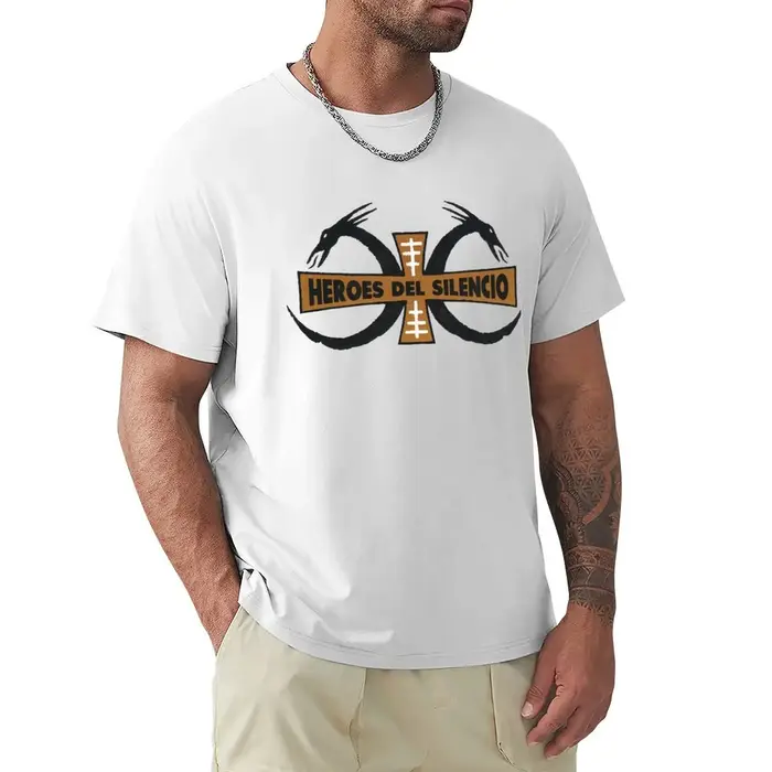 T-shirt blanc pour hommes, motif reconnaissance du silence, sublime