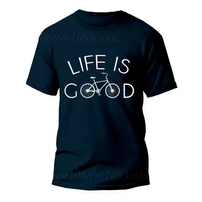 T-Shirt à Manches Courtes pour Homme et Femme, avec Col Ras du Cou, pour Cycliste, Amoureux du Vélo de Montagne, Cadeau d'Urgence