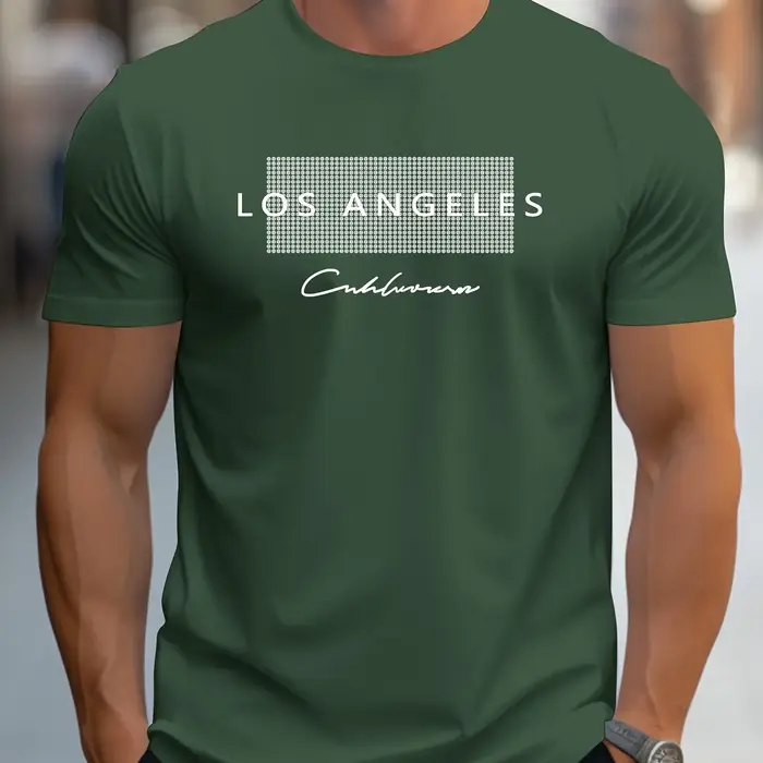 T-shirt d'été à manches courtes et col rond pour hommes, coupe ample, grande taille, imprimé graphiq