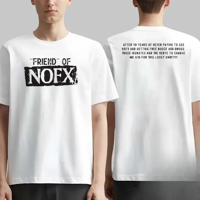 Hommes femmes Fans essentiels à manches courtes hauts marque de mode été décontracté quotidien T-shirt NOFX Rock Band