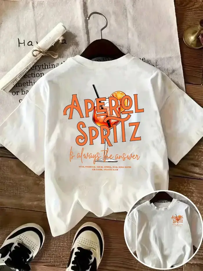 T-shirt graphique Aperol Spritz pour l'été