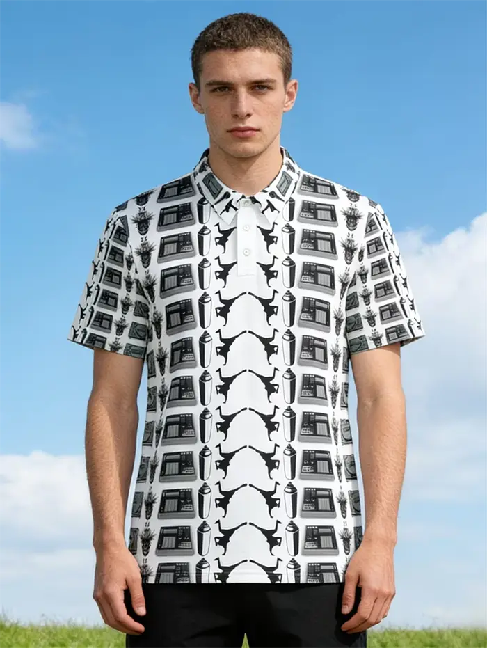 Polo pour homme à imprimé Aigle de Montagne