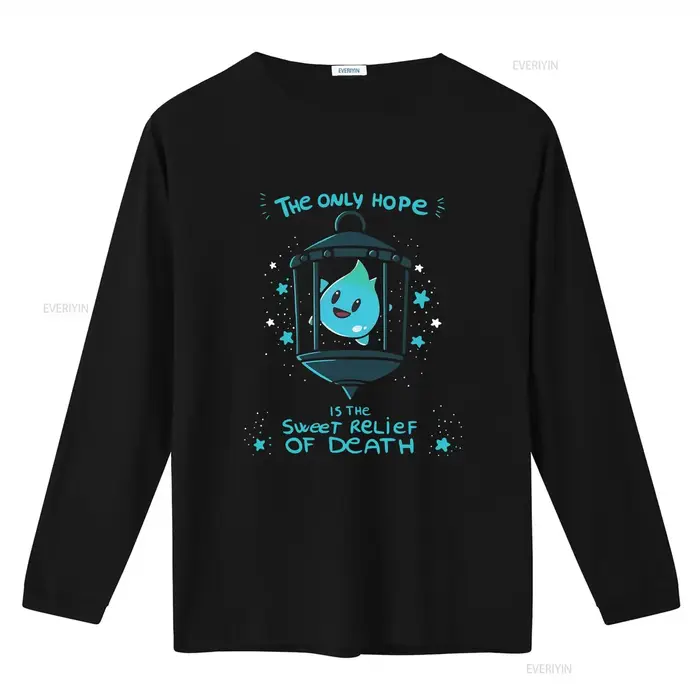 T-shirt Lumalee The Only Hope Is Sweet Relief Of Death Design Luna Star Print Unique vintage Washed homme Stretched