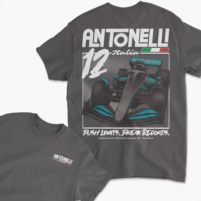 T-shirt unisexe 100% coton du champion du Grand Prix Kimi Antonelli