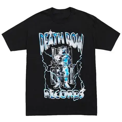 Death Row Records – T-shirt graphique Hip Hop Vintage pour hommes et femmes, en coton, manches court