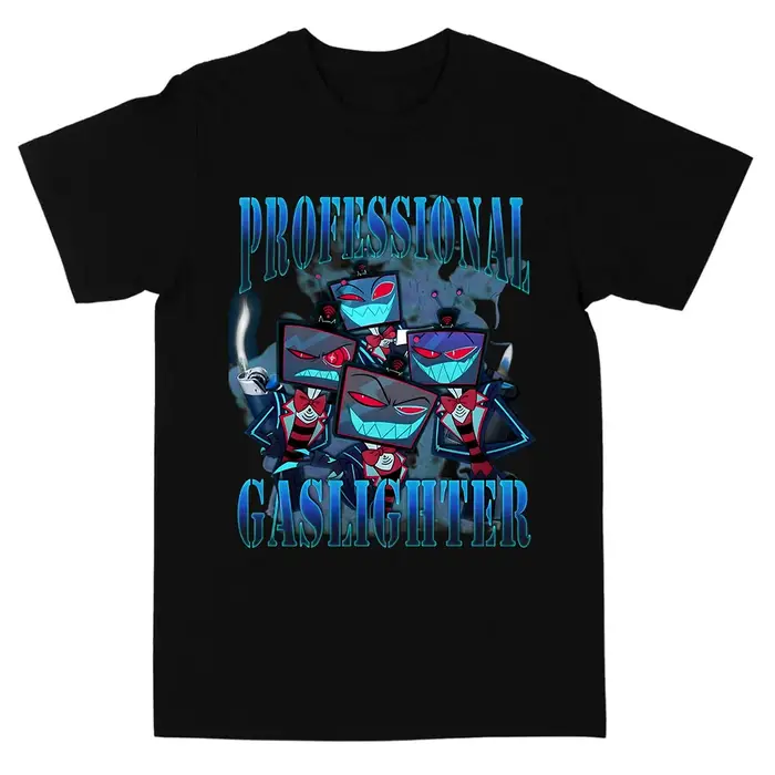 Helluva Boss Hazbinhotel VOX T-shirt imprimé Hip Hop unisexe Streetwear à manches courtes en vrac mâle coton t-shirts