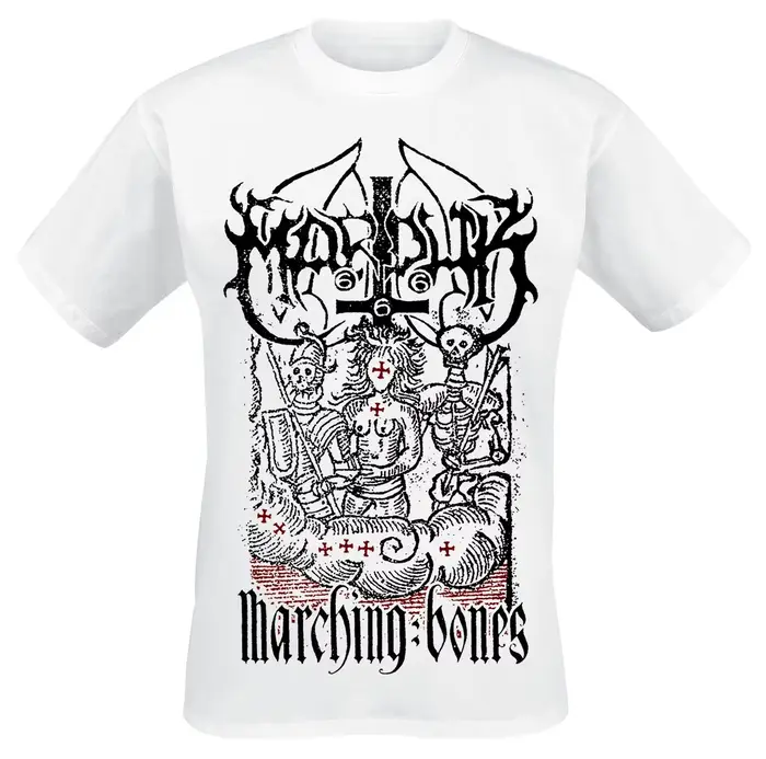 T-shirt Marduk Legion avec logo du groupe Black Metal et imprimé loup