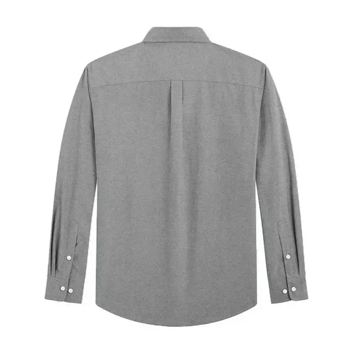 Chemises à manches longues pour hommes chemise Oxford de couleur unie