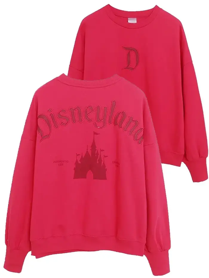 Sweat-shirt à manches longues et col rond pour femme