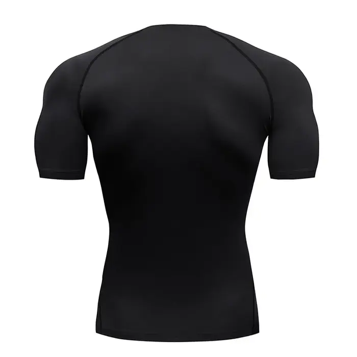 2025 Compression t-shirt hommes à manches courtes Sport t-shirts Fitness course vêtements