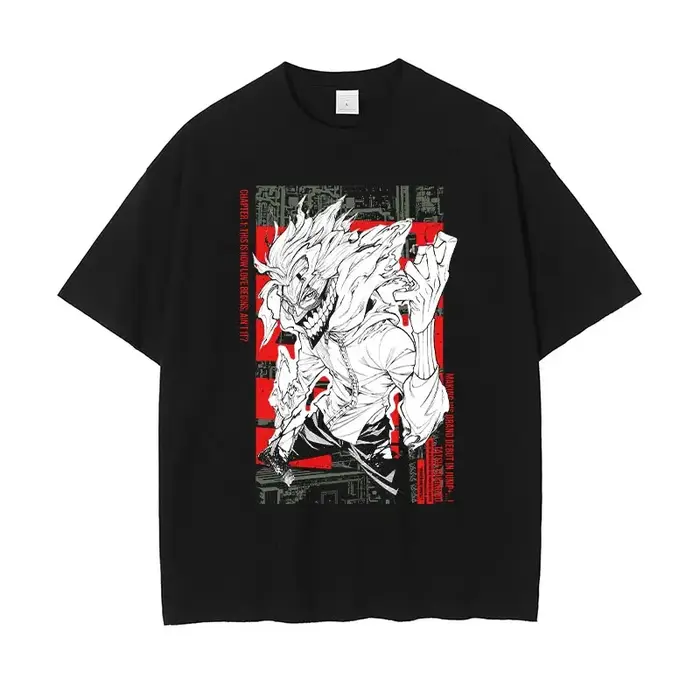 T-shirt Anime Dan-da-dan Vintage Lavé Dan Da Streetwear Manga Ayase Momo Takakura Ken Dan Tops Tees Homme 100% Coton