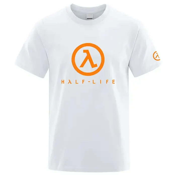 2025 Half Life Game 1998 été homme col rond haut décontracté mince coton à manches courtes nouveau T-shirt respirant à la mode