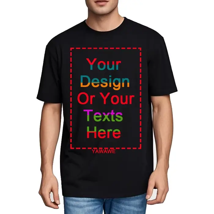 T-shirt personnalisé devant et arrière votre propre