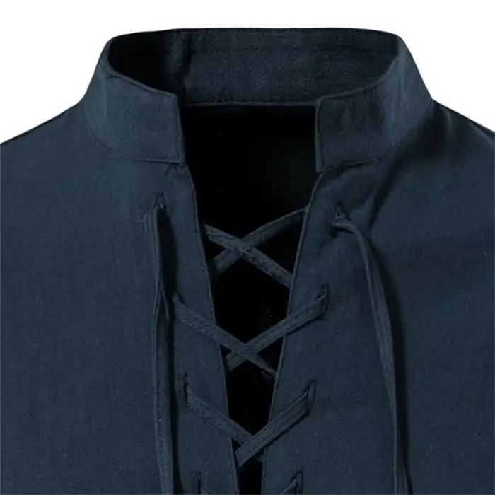T-shirt à manches longues et col en V pour hommes