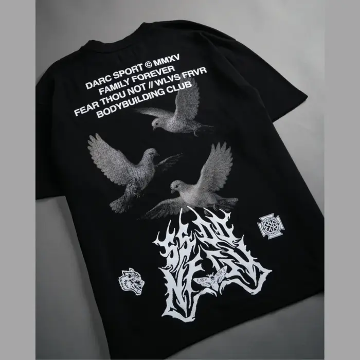 T-shirt en coton à col rond imprimé