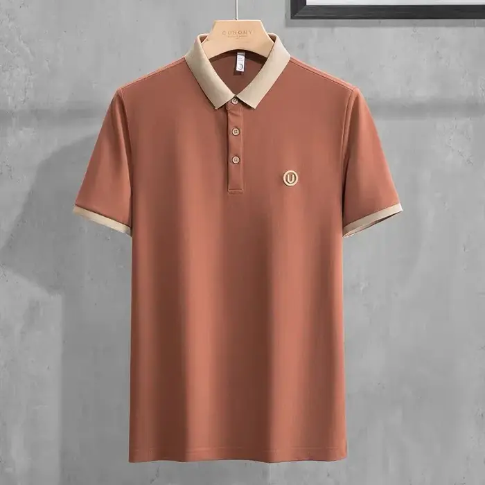 Nouveau Polo Homme Été 2025 de Haute Qualité à Manches Courtes