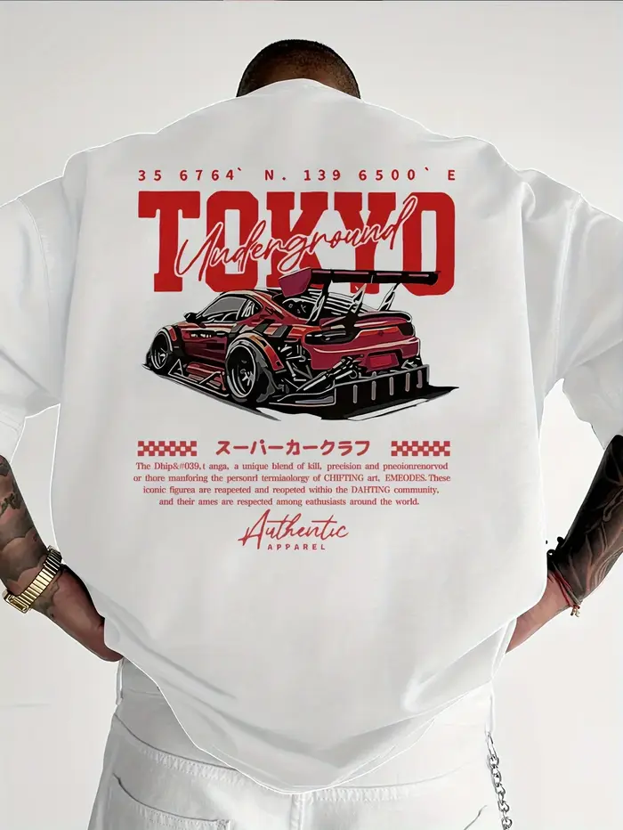 T-shirt pour homme élégant inspiré du JDM