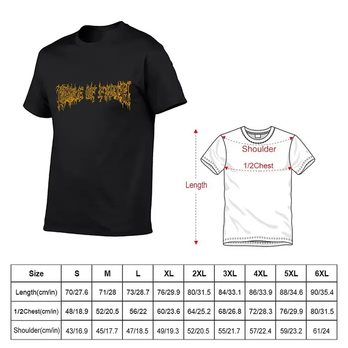 Cradle of Filth-T-shirt graphique pour hommes