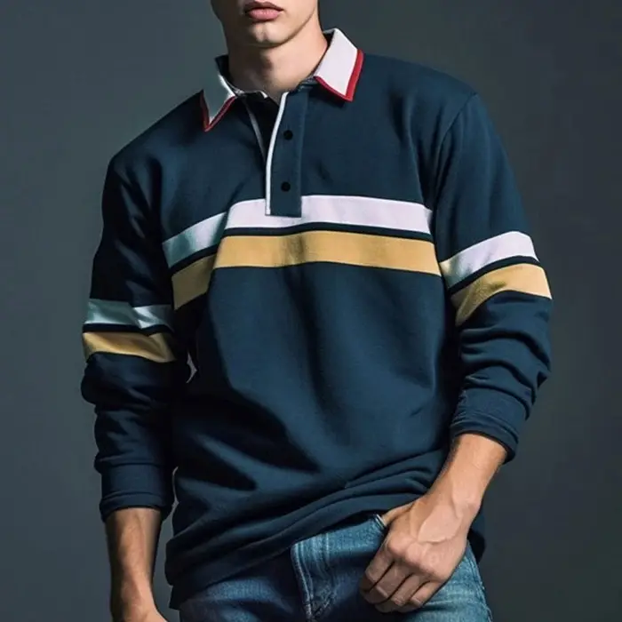 Polo de Golf à manches longues pour hommes