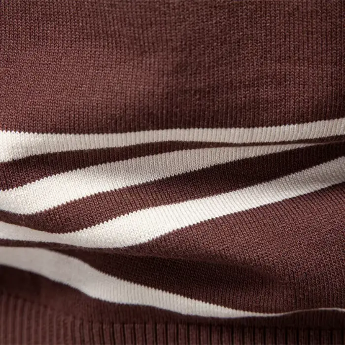 Nouveau Revers hommes pull Polo demi fermeture éclair haute qualité couleur bloquant tricoté